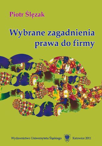 Wybrane zagadnienia prawa do firmy Piotr Ślęzak - okladka książki