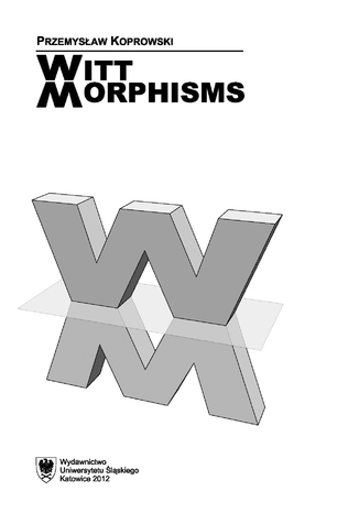 Witt morphisms Przemysław Koprowski - okladka książki