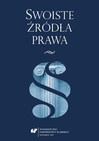 Swoiste źródła prawa red. Bogdan Dolnicki - okladka książki