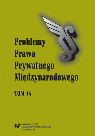 Problemy Prawa Prywatnego Międzynarodowego. T. 14 red. Maksymilian Pazdan - okladka książki