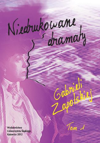 Niedrukowane dramaty Gabrieli Zapolskiej. T. 1: "Nerwowa awantura" oraz "Pariasy". T. 2: "Carewicz" i "Asystent" red. Jan Jakóbczyk, współudz. Krystyna Kralkowska-Gątkowska, Krystyna Kłosińska, Magdalena Piekara, Jerzy Paszek - okladka książki