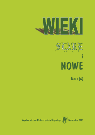 Wieki Stare i Nowe. T. 1 (6) red. Idzi Panic, Maria W. Wanatowicz - okladka książki