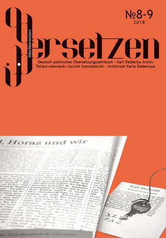 OderÜbersetzen 2018/8-9 Kurt Schwitters - okladka książki