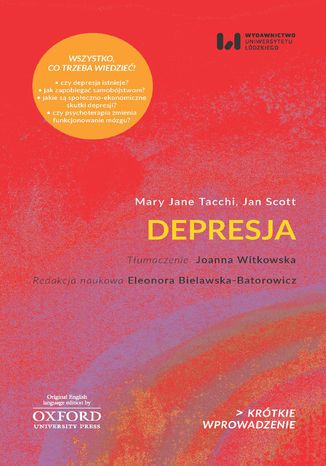 Depresja. Krótkie Wprowadzenie 24 Mary Jane Tacchi, Jan Scott - audiobook CD