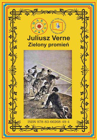 Zielony promień Juliusz Verne - okladka książki