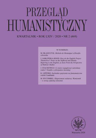 Przegląd Humanistyczny 2020/2 (469) Tomasz Wójcik - okladka książki