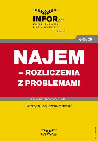 Najem  rozliczenia z problemami Katarzyna Czajkowska-Matosiuk - okladka książki