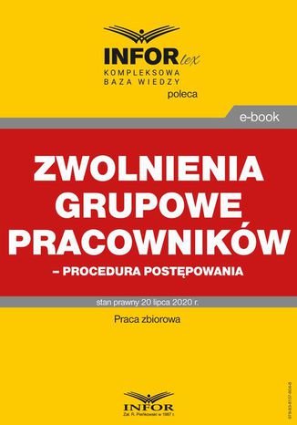 Zwolnienia grupowe pracowników  procedura postępowania Praca zbiorowa - okladka książki