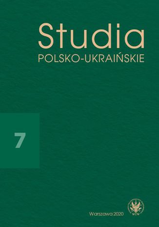 Studia Polsko-Ukraińskie 2020/7 Walentyna Sobol - okladka książki