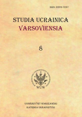 Studia Ucrainica Varsoviensia 2020/8 Irena Mytnik - okladka książki