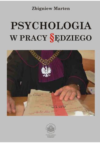 Psychologia w pracy sędziego Zbigniew Marten - okladka książki