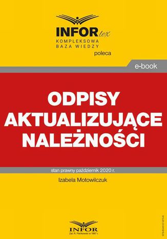 Odpisy aktualizujące należności Izabela Motowilczuk - okladka książki