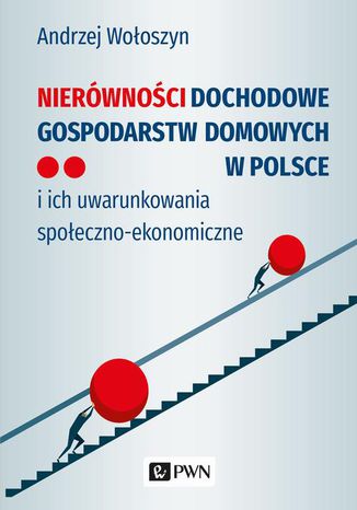 Nierówności dochodowe gospodarstw domowych w Polsce Andrzej Wołoszyn - okladka książki