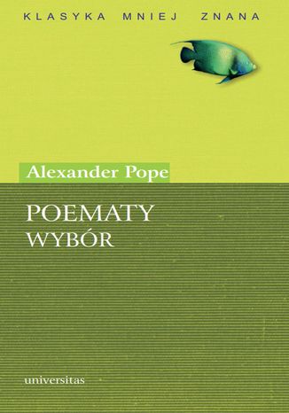 Poematy. Wybór Alexander Pope - okladka książki