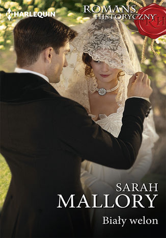 Biały welon Sarah Mallory - okladka książki