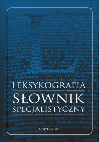 Leksykografia - słownik specjalistyczny Monika Bielińska - okladka książki