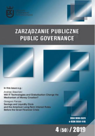 Zarządzanie Publiczne nr 4(50)/2019 Andrzej Sławiński, Robert Gawłowski, Bartłomiej Biga, Krzysztof Wąsowicz, Paweł Modrzyński, Iana Okhrimenko, Grzegorz Parosa - okladka książki