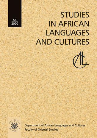 Studies in African Languages and Cultures. Volumen 54 (2020) Nina Pawlak - okladka książki