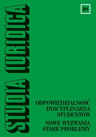 Studia Iuridica, nr 84 Tomasz Giaro, Agnieszka Gutkowska - okladka książki