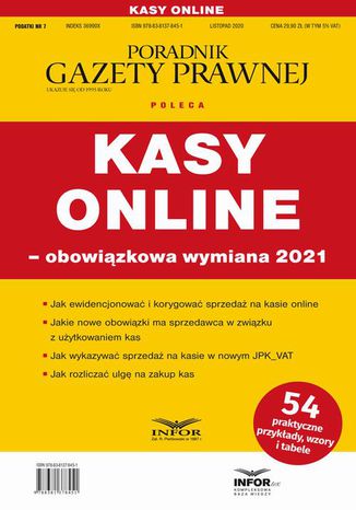 Kasy online obowiązkowa wymiana 2021 Praca zbiorowa - okladka książki