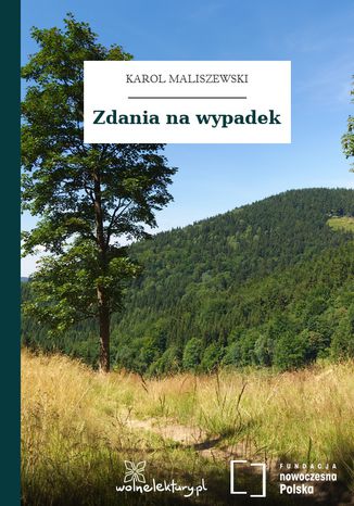 Zdania na wypadek Karol Maliszewski - okladka książki