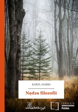 Nędza filozofii Karol Marks - okladka książki