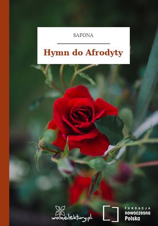 Hymn do Afrodyty Safona - okladka książki