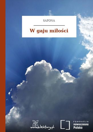 W gaju miłości Safona - okladka książki