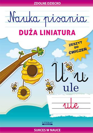 Nauka pisania. Duża liniatura Beata Guzowska - okladka książki