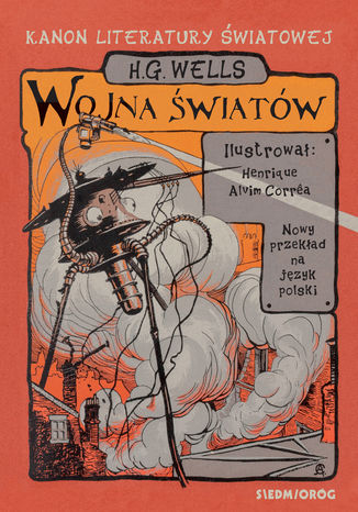 Wojna światów H.G. Wells - okladka książki