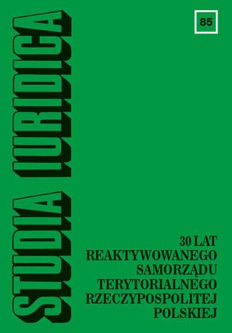 Studia Iuridica, nr 85 Tomasz Giaro, Jacek Jagielski - okladka książki