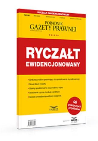 Ryczałt ewidencjonowany Praca zbiorowa - okladka książki