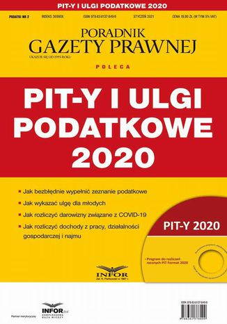 PIT-y i ulgi podatkowe 2020 Praca Zbiorowa - okladka książki