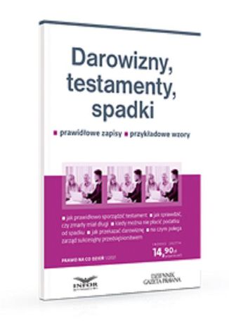 Darowizny, testamenty, spadki Eliza Jamborska - okladka książki