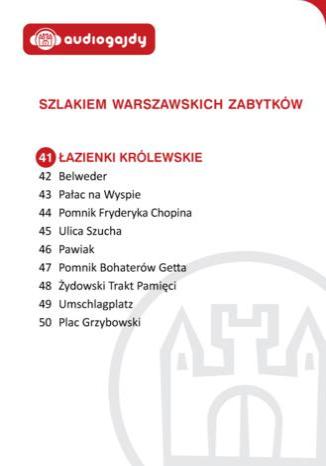 Łazienki Królewskie. Szlakiem warszawskich zabytków Ewa Chęć - okladka książki