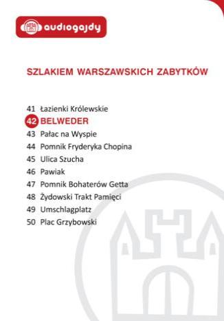 Belweder. Szlakiem warszawskich zabytków Ewa Chęć - okladka książki