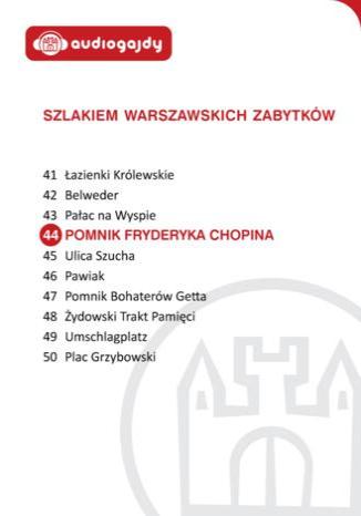 Pomnik Fryderyka Chopina. Szlakiem warszawskich zabytków Ewa Chęć - okladka książki