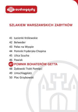 Pomnik Bohaterów Getta. Szlakiem warszawskich zabytków Ewa Chęć - okladka książki