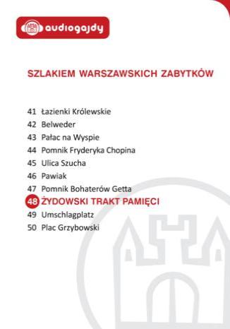 Żydowski Trakt Pamięci. Szlakiem warszawskich zabytków Ewa Chęć - okladka książki