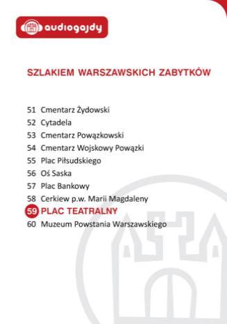 Plac Teatralny. Szlakiem warszawskich zabytków Ewa Chęć - okladka książki