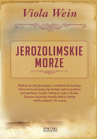 Jerozolimskie morze Viola Wein - okladka książki