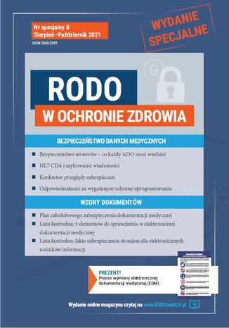 RODO w Ochronie Zdrowia - Bezpieczeństwo danych medycznych Praca zbiorowa - okladka książki