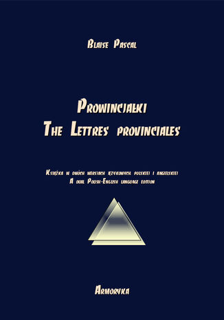Prowincjałki. The Lettres provinciales Blaise Pascal - okladka książki