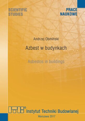 Azbest w budynkach Andrzej Obmiński - okladka książki