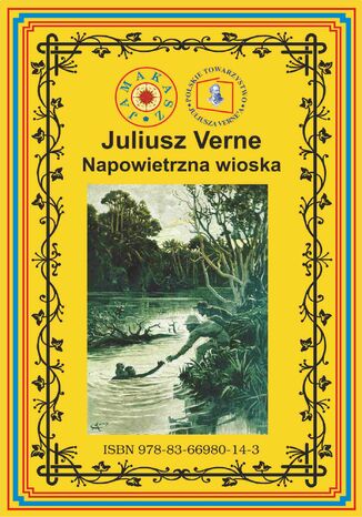 Napowietrzna wioska Juliusz Verne - okladka książki