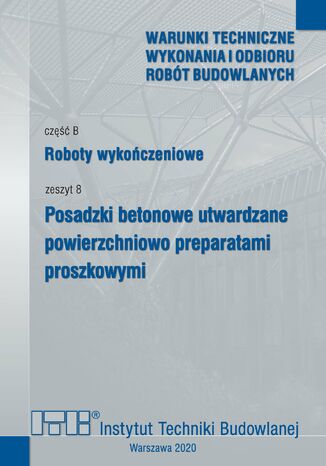 Posadzki betonowe utwardzane powierzchniowo preparatami proszkowymi Andrzej Nowacki - okladka książki