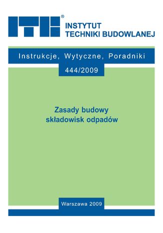 Zasady budowy składowisk odpadów Lech Wysokiński - okladka książki