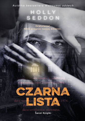 Czarna lista Holly Seddon - okladka książki