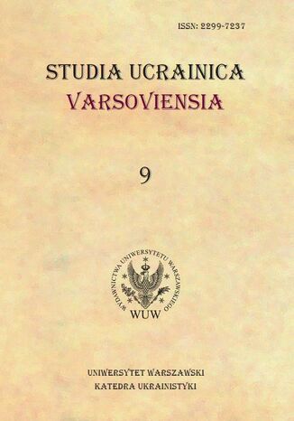 Studia Ucrainica Varsoviensia 2021/9 Iryna Kononenko - okladka książki