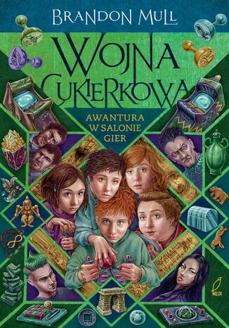 Wojna cukierkowa. Awantura w salonie gier. Tom 2 Brandon Mull - okladka książki